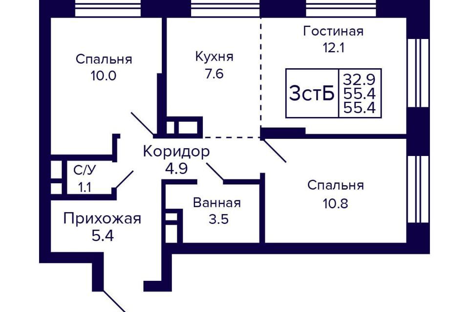 квартира г Новосибирск р-н Октябрьский ул Грибоедова 1 Новосибирск городской округ фото 1