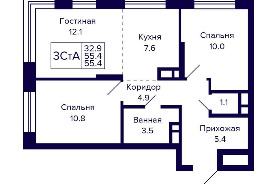 квартира г Новосибирск р-н Октябрьский ул Грибоедова 1 Новосибирск городской округ фото 1