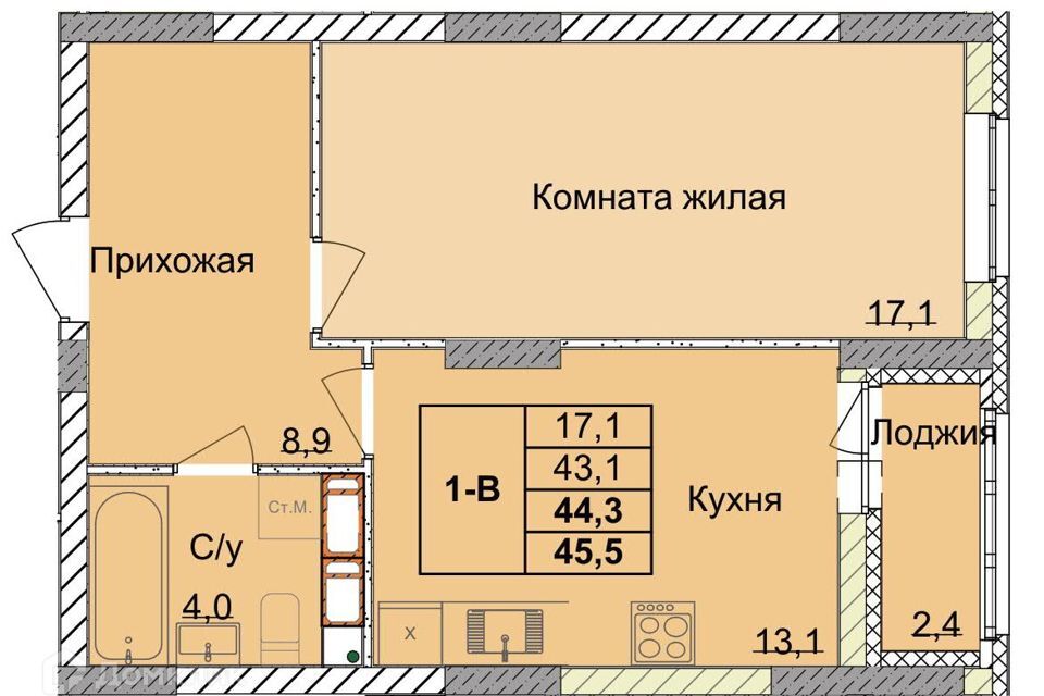 квартира г Нижний Новгород р-н Советский Нижний Новгород городской округ, Оранжерейная 1-я, 14а фото 1