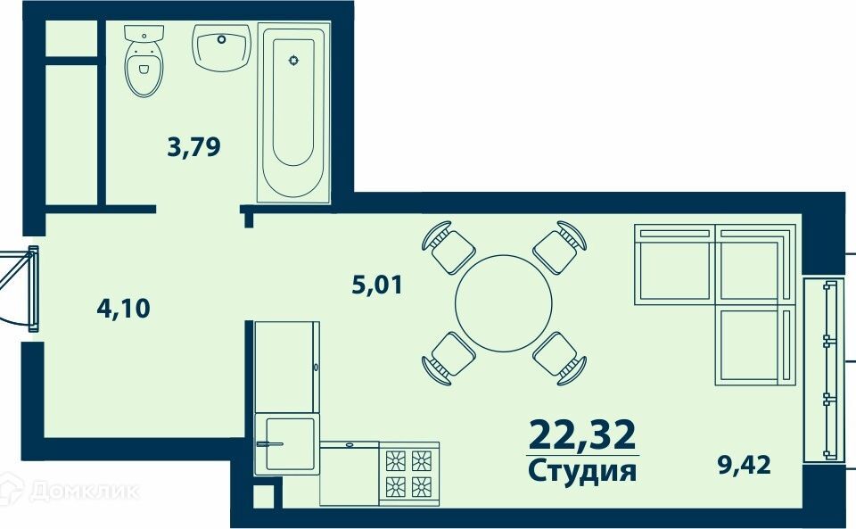 квартира г Уфа р-н Ленинский Уфа городской округ, Строящийся жилой дом фото 1