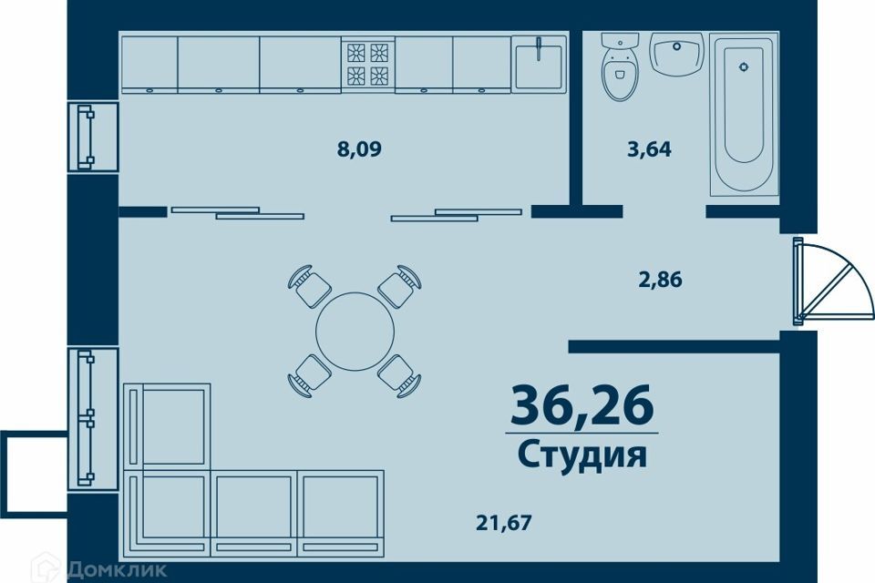 квартира г Уфа Уфа городской округ, Строящийся жилой дом фото 1