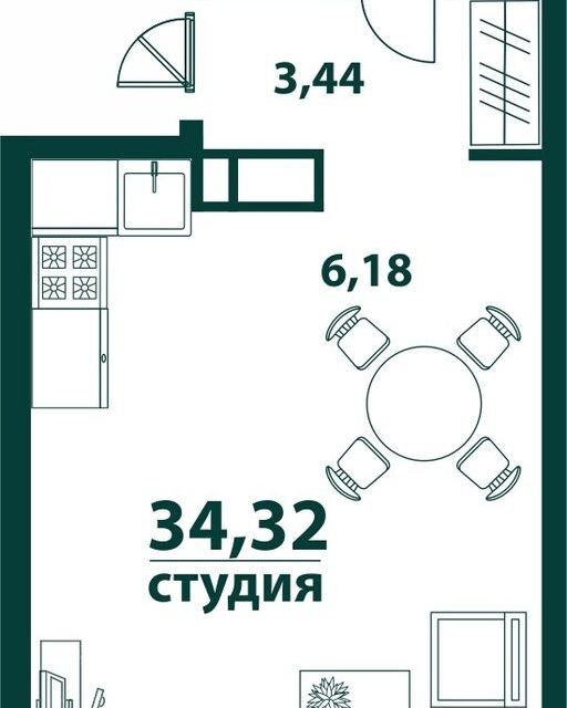 квартира г Ульяновск р-н Засвияжский ул Аблукова 4 городской округ Ульяновск фото 1