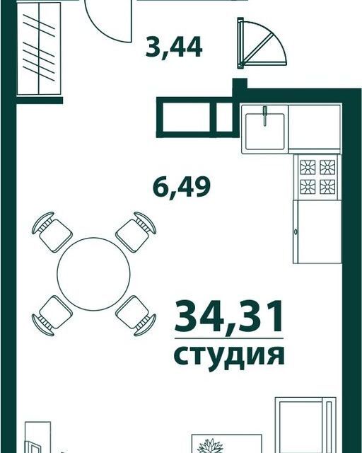 квартира г Ульяновск р-н Засвияжский ул Аблукова 4 городской округ Ульяновск фото 1