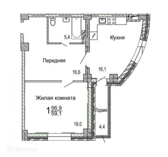 квартира г Владивосток п Трудовое Владивостокский городской округ, Золотая Долина фото 1