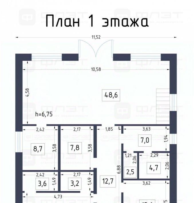 дом р-н Зеленодольский с Осиново ул Кооперативная 7а Осиновское с/пос фото 2