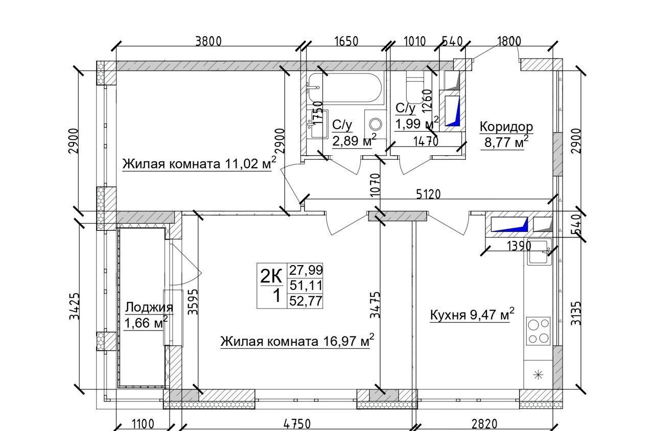 квартира г Кемерово р-н Заводский 15-й микрорайон ЖК 7 Высот д. 6а фото 5