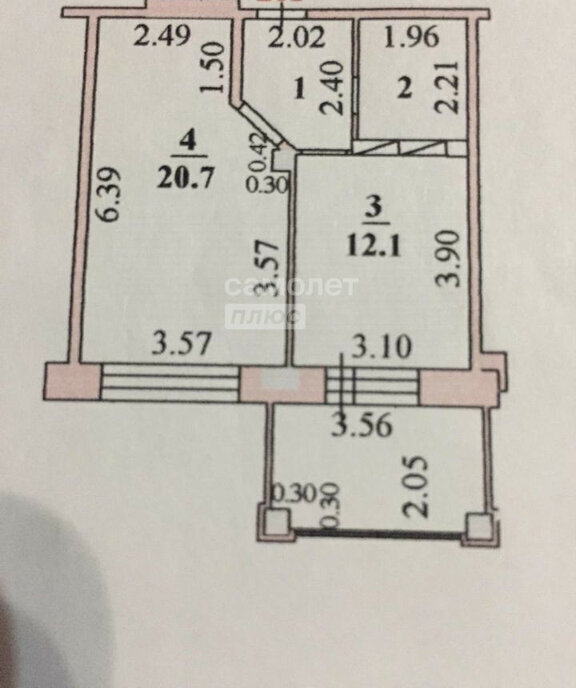 квартира г Липецк р-н Октябрьский ул Катукова 23 фото 9