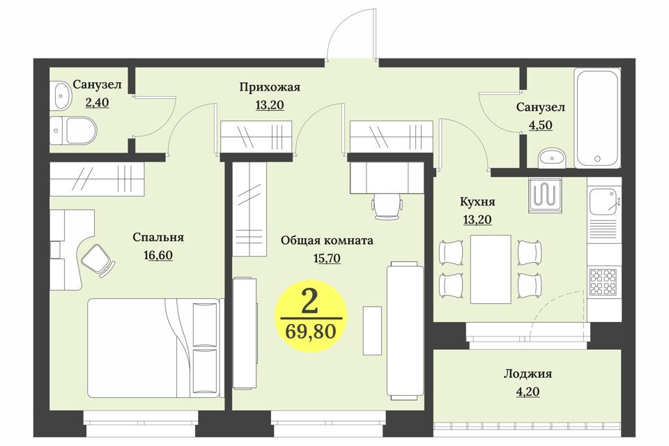 квартира г Ставрополь р-н Октябрьский Северо-Западный ул Лесная 194 Ставрополь городской округ фото 1