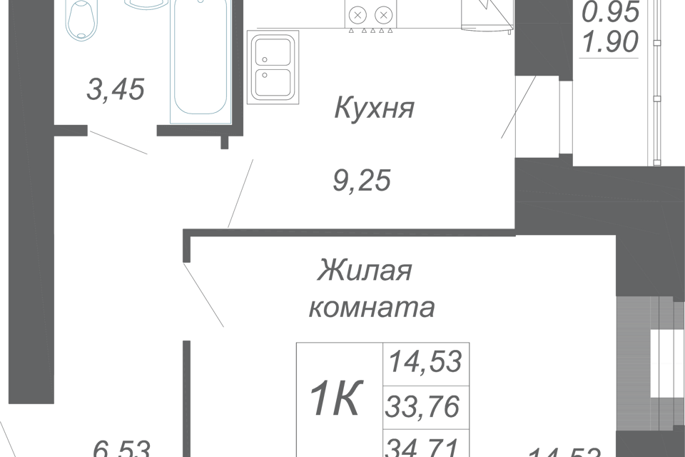 квартира р-н Зеленодольский с Осиново ул М.Ф.Гайсина 2в фото 1