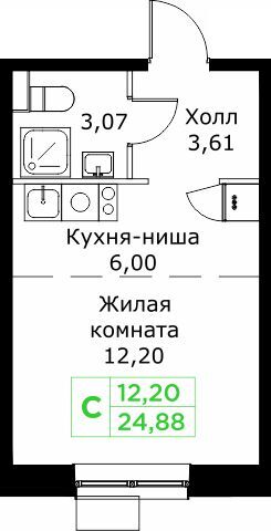 квартира г Мытищи Строящийся жилой дом, Мытищи городской округ фото 1