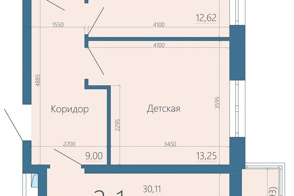 квартира г Ростов-на-Дону городской округ Ростов-на-Дону, Буйнакская, 7 / 30-я линия, 57 фото 1