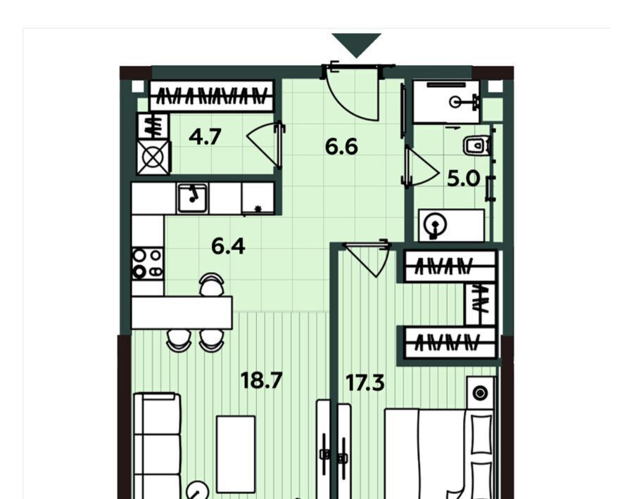 квартира г Москва метро Белорусская проезд Бумажный 4 фото 24