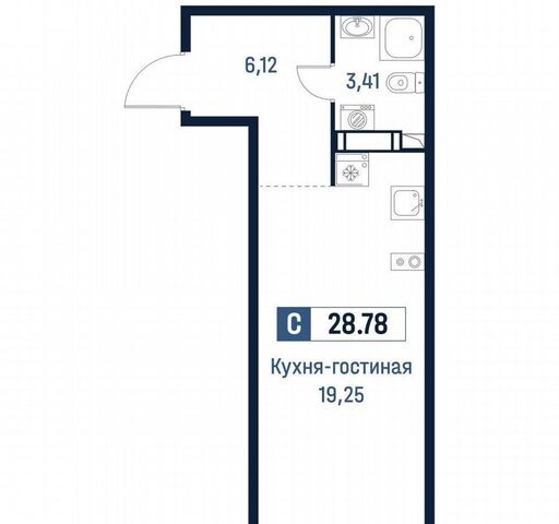 квартира г Мурино ул Романовская 6 Девяткино, коп. 1 фото