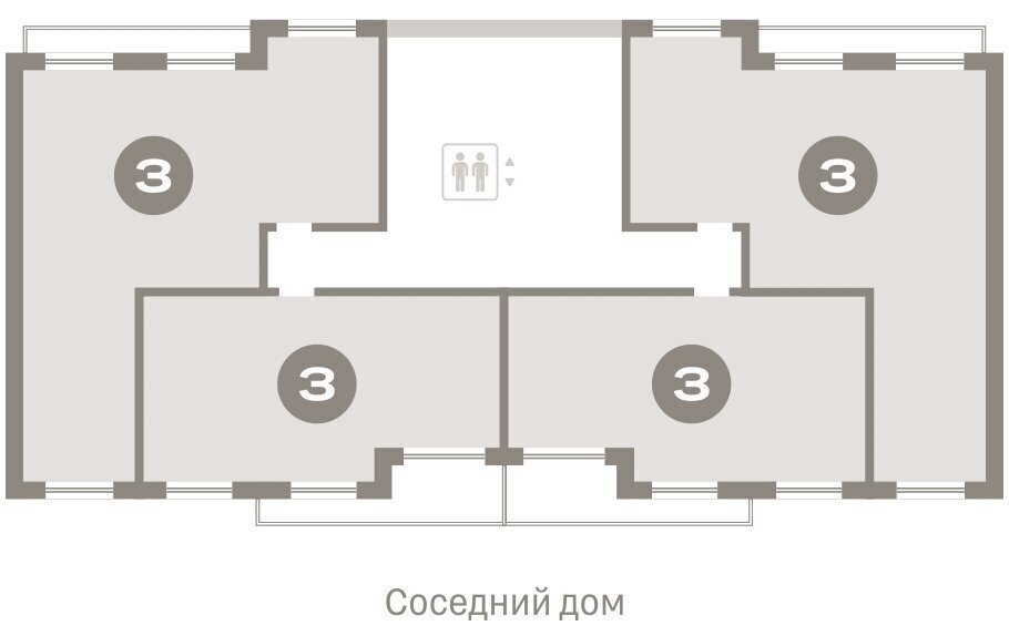 квартира г Тюмень ЖК «Октябрьский на Туре» фото 3