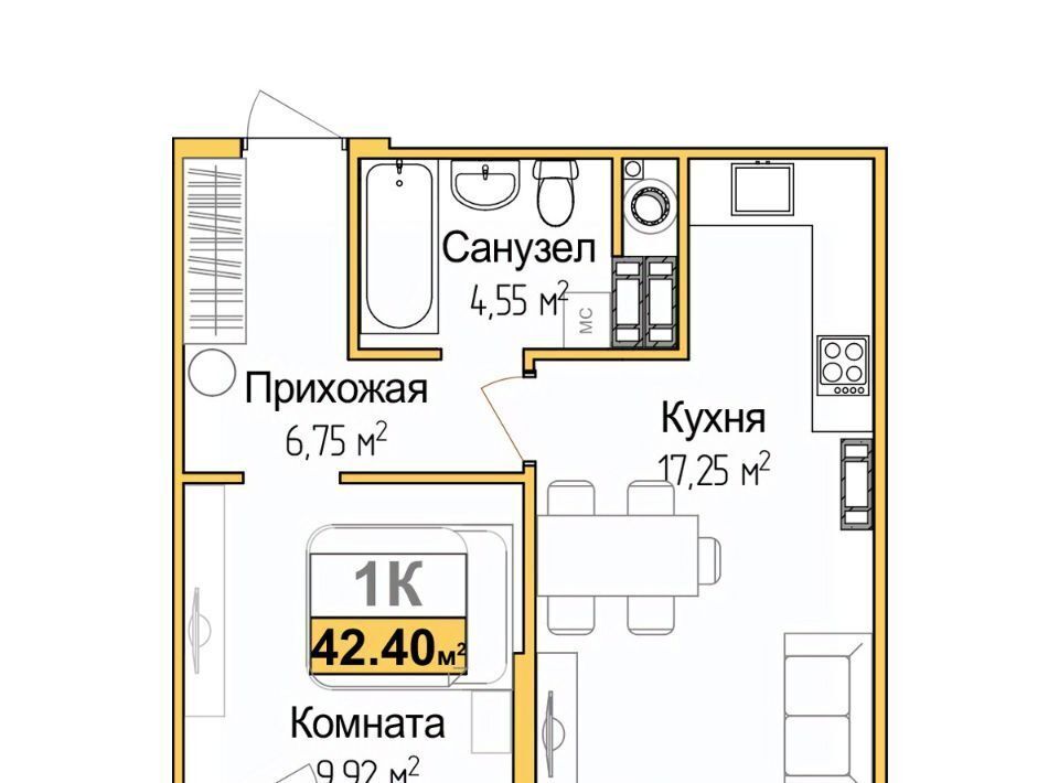 квартира г Симферополь р-н Центральный микрорайон «Город Мира» Город Мира жилой комплекс фото 1