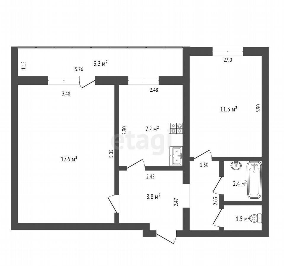 квартира г Стерлитамак Михайловский ул Шафиева 33 фото 18