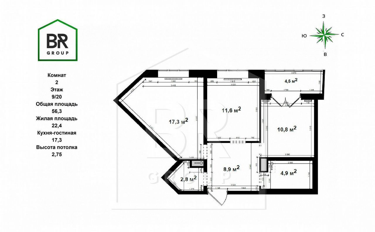 квартира г Санкт-Петербург р-н Красносельский ул Маршала Захарова 10 фото 23