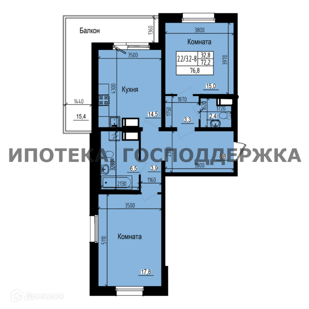 квартира г Санкт-Петербург п Парголово Ольгинская дорога 3/20 ЖК «Прагма City» фото 1