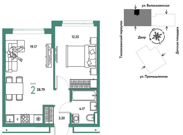 квартира р-н Центральный ул Мельникайте 42 корп. 1 фото