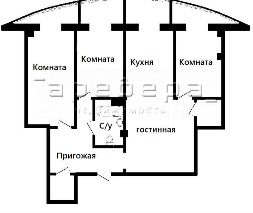 квартира г Красноярск р-н Советский ул Алексеева 33 микрорайон «Иннокентьевский» фото 6