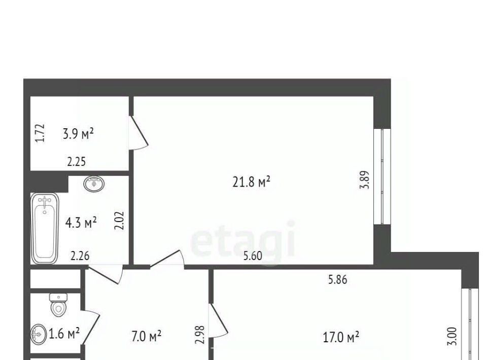 квартира г Новый Уренгой мкр Оптимистов 4/3 фото 2