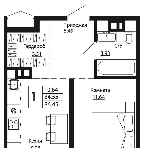 квартира г Ростов-на-Дону р-н Пролетарский ул Текучева 370/2 фото 1