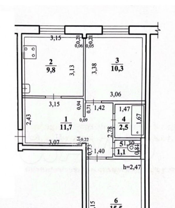 квартира г Чита р-н Центральный ул Угданская 61 фото 6