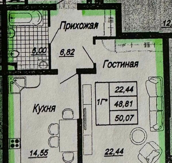 квартира г Краснодар р-н Западный ул Морская 47 фото 2