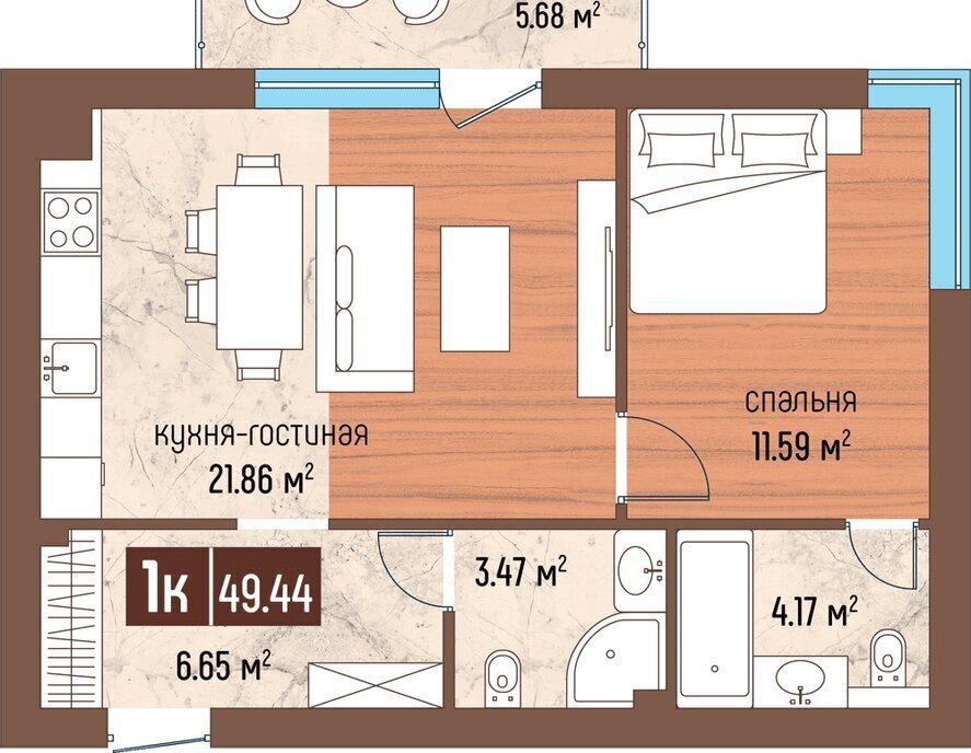 квартира р-н Светлогорский г Светлогорск ул Ольховая 32к/8 микрорайон «Светлогорск-3» фото 1