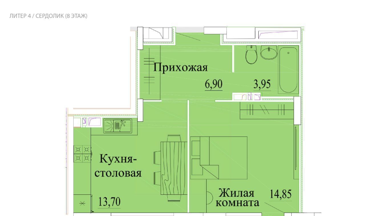 квартира г Иваново р-н Октябрьский микрорайон Самоцветы фото 1