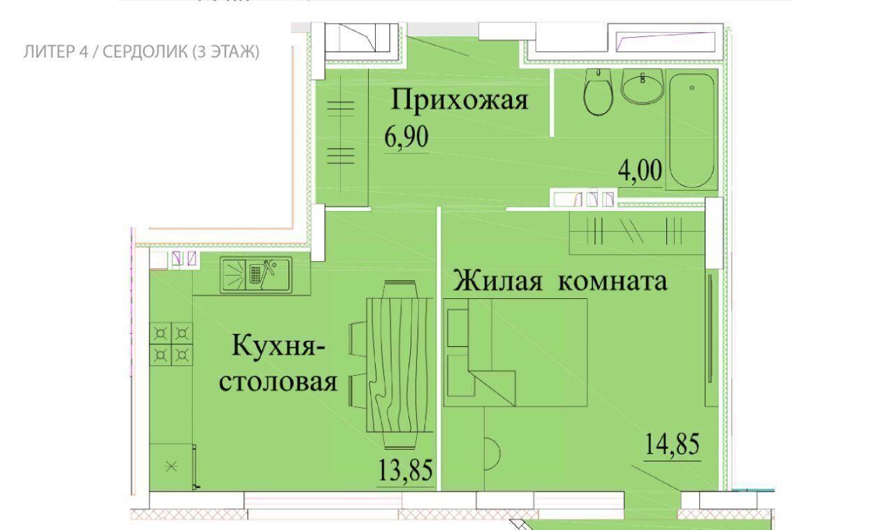 квартира г Иваново р-н Октябрьский микрорайон Самоцветы фото 1