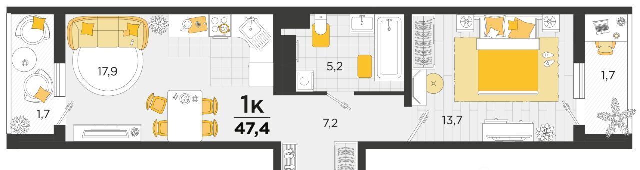 квартира г Краснодар р-н Карасунский ул им. Мачуги В.Н. 166б фото 1