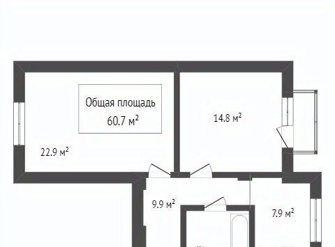 комната г Новосибирск метро Площадь Гарина-Михайловского р-н Железнодорожный ул Владимировская 14 фото 16