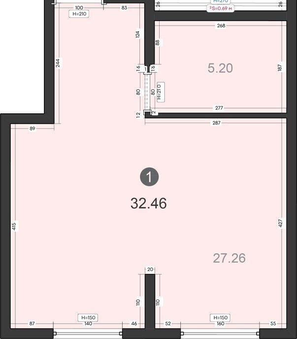 квартира г Владивосток р-н Первомайский ЖК «Клуб 25» 1 фото 1