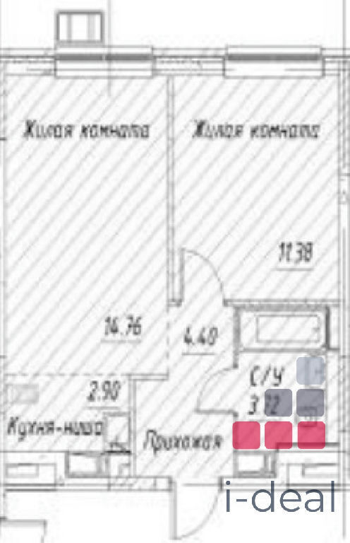 квартира Кокошкино дп, Кокошкино МЦД-4, Кокошкино дп ЖК Новое Внуково фото 3