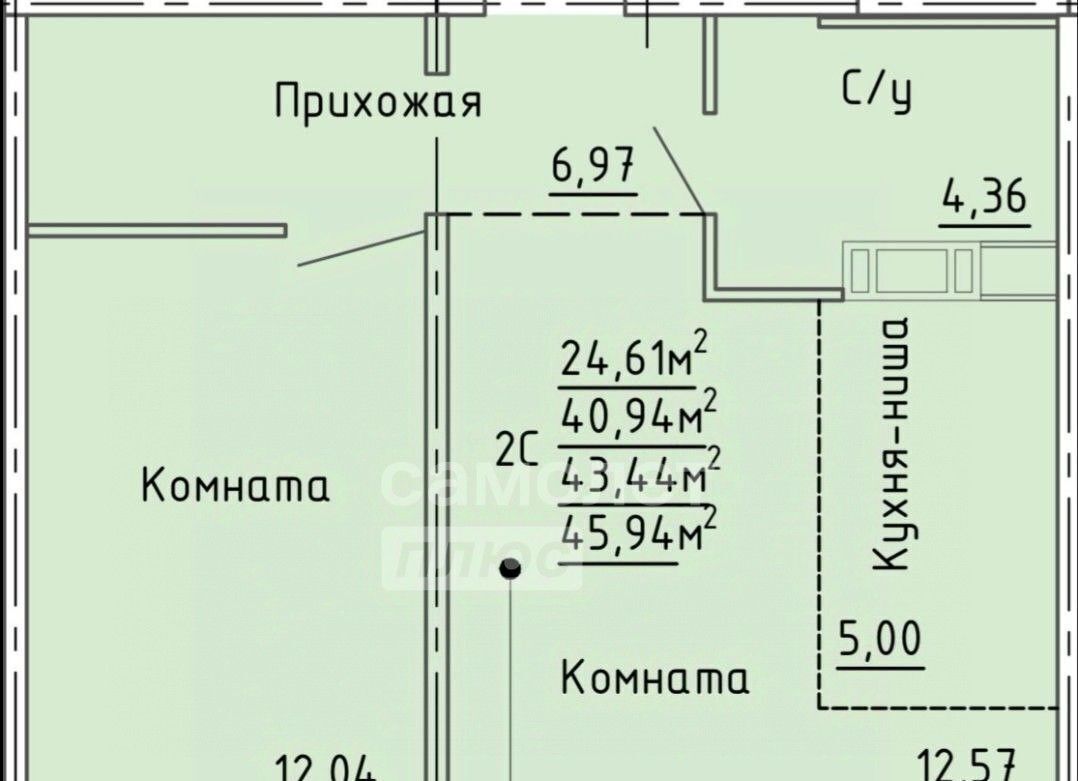 квартира п Западный р-н мкр Притяжение ул имени ефрейтора Потехина 5 Кременкульское с/пос фото 2