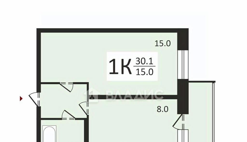 квартира р-н Тахтамукайский аул Новая Адыгея ул Бжегокайская 31/6к 4 ЖК «Родной дом» Старобжегокайское с/пос, аул фото 2