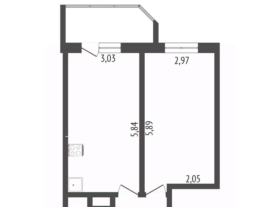 квартира г Сургут тракт Югорский 4 35-й фото 2