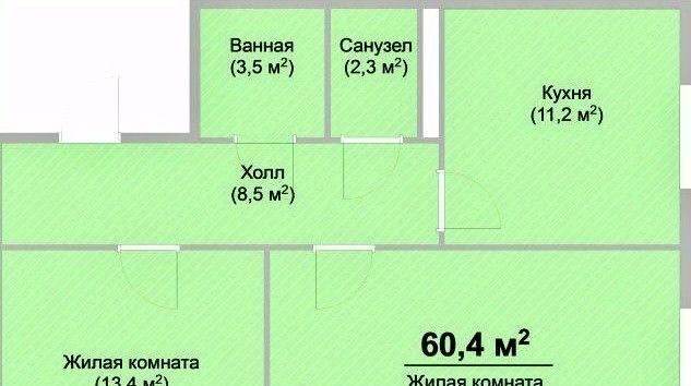 квартира р-н Пестречинский д Куюки 4-й кв-л, 19, Богородское с пос фото 2