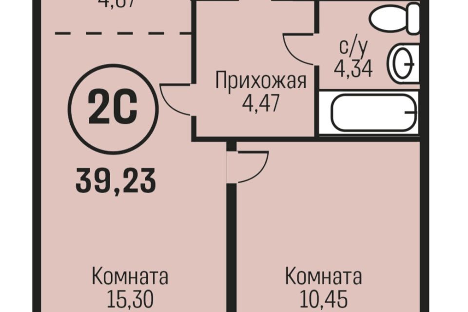 квартира р-н Смоленский п Южный Барнаул городской округ, Южный тракт, 15 к 2 фото 1