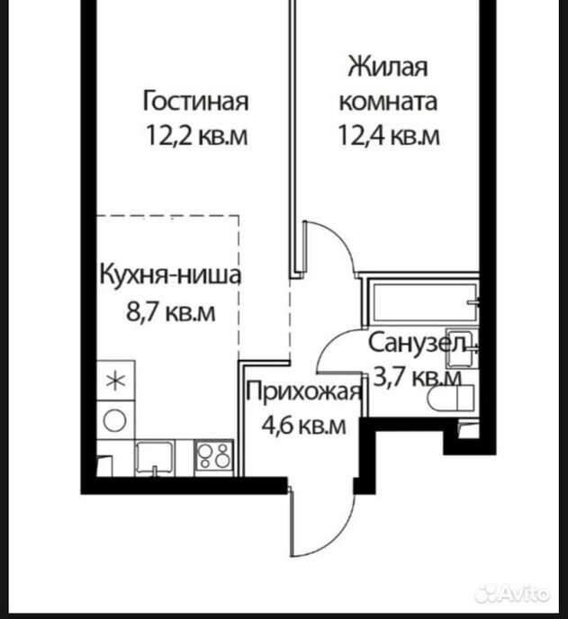 квартира д Рузино р-н мкр Кутузовский ЖК Новый Зеленоград 4к/1 Зеленоград — Крюково фото 1