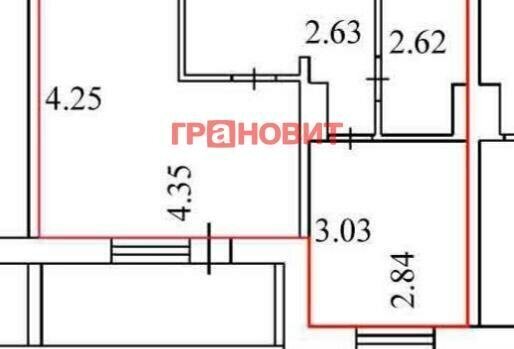 квартира г Новосибирск р-н Кировский ул Виктора Уса 3 микрорайон «Акатуйский» Площадь Маркса фото 26