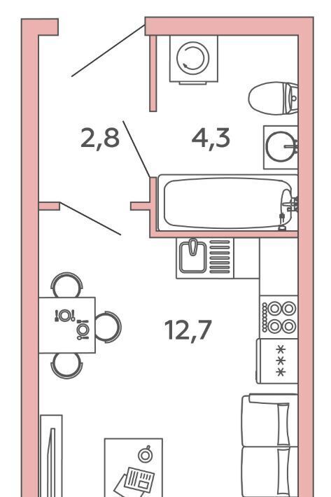 квартира г Санкт-Петербург метро Фрунзенская пр-кт Московский 71к/3 ЖК Promenade округ Измайловское фото 2