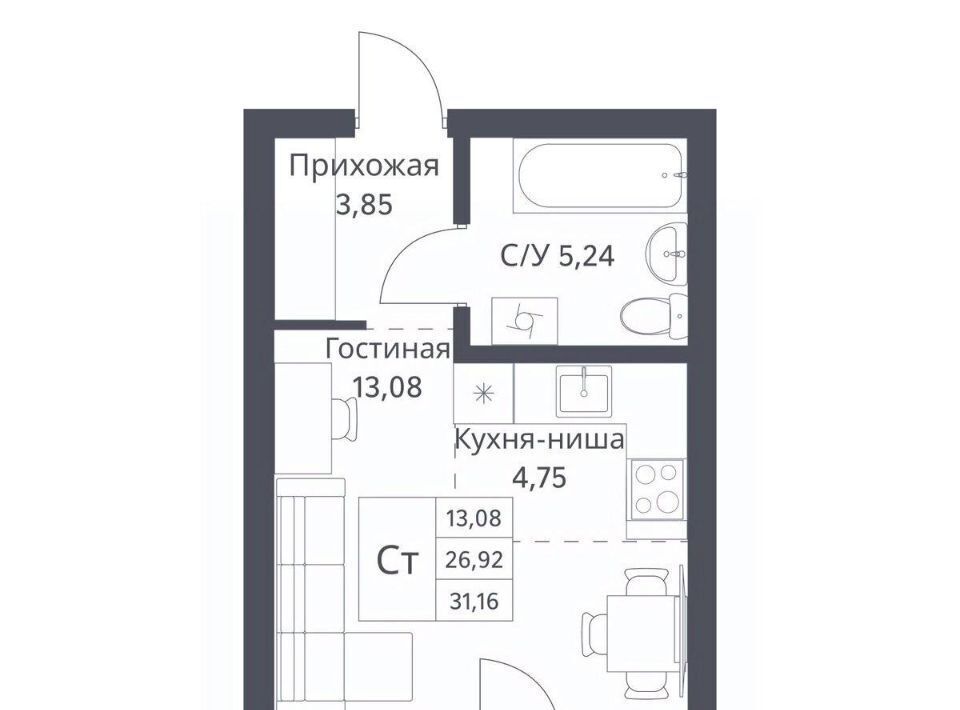 квартира г Новосибирск р-н Калининский Заельцовская ул Игарская 40/1 Кулацкий фото 1