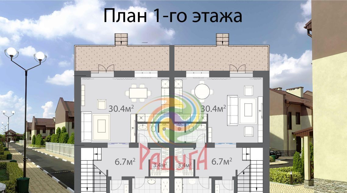 квартира р-н Ивановский д Беляницы ул Миндальная 19а Беляницкое с/пос фото 14