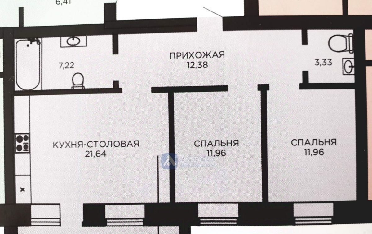 квартира г Тюмень р-н Центральный ул Тимофея Кармацкого 9к/2 фото 2