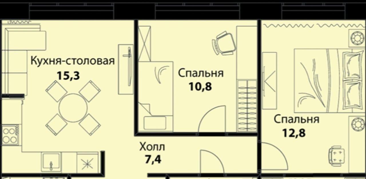 квартира г Москва метро Красногвардейская б-р Ореховый 24к/3 фото 17