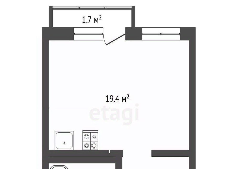 квартира г Тюмень р-н Центральный ул Газовиков 44 фото 3