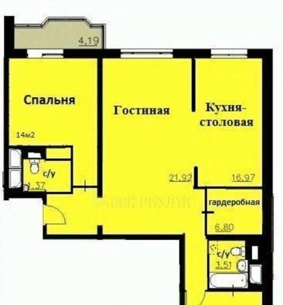 квартира г Красногорск б-р Подмосковный 5 Мякинино фото 21