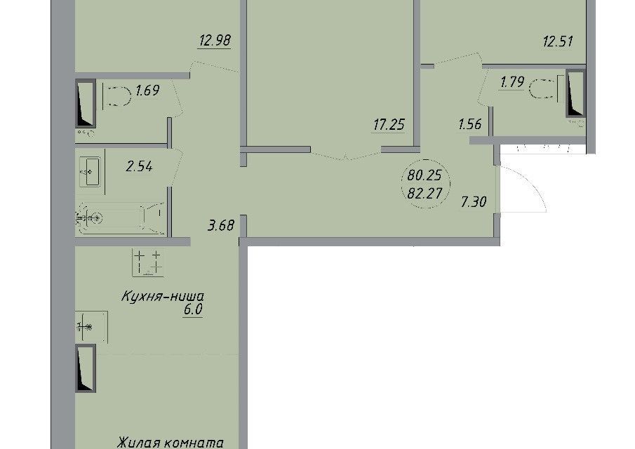 квартира г Хабаровск р-н Железнодорожный пер Краснодарский 19а городской округ Хабаровск фото 1